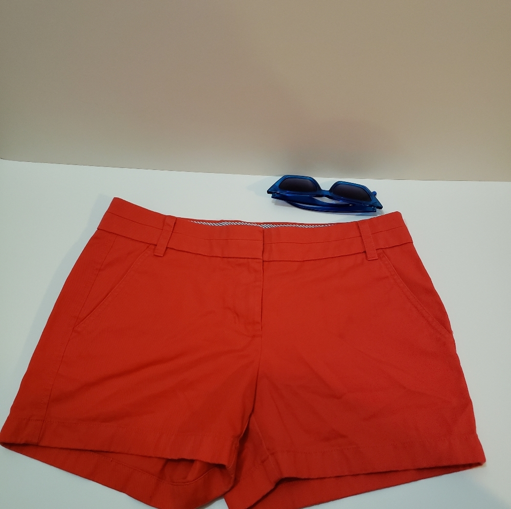 J. Crew chino hot red shorts